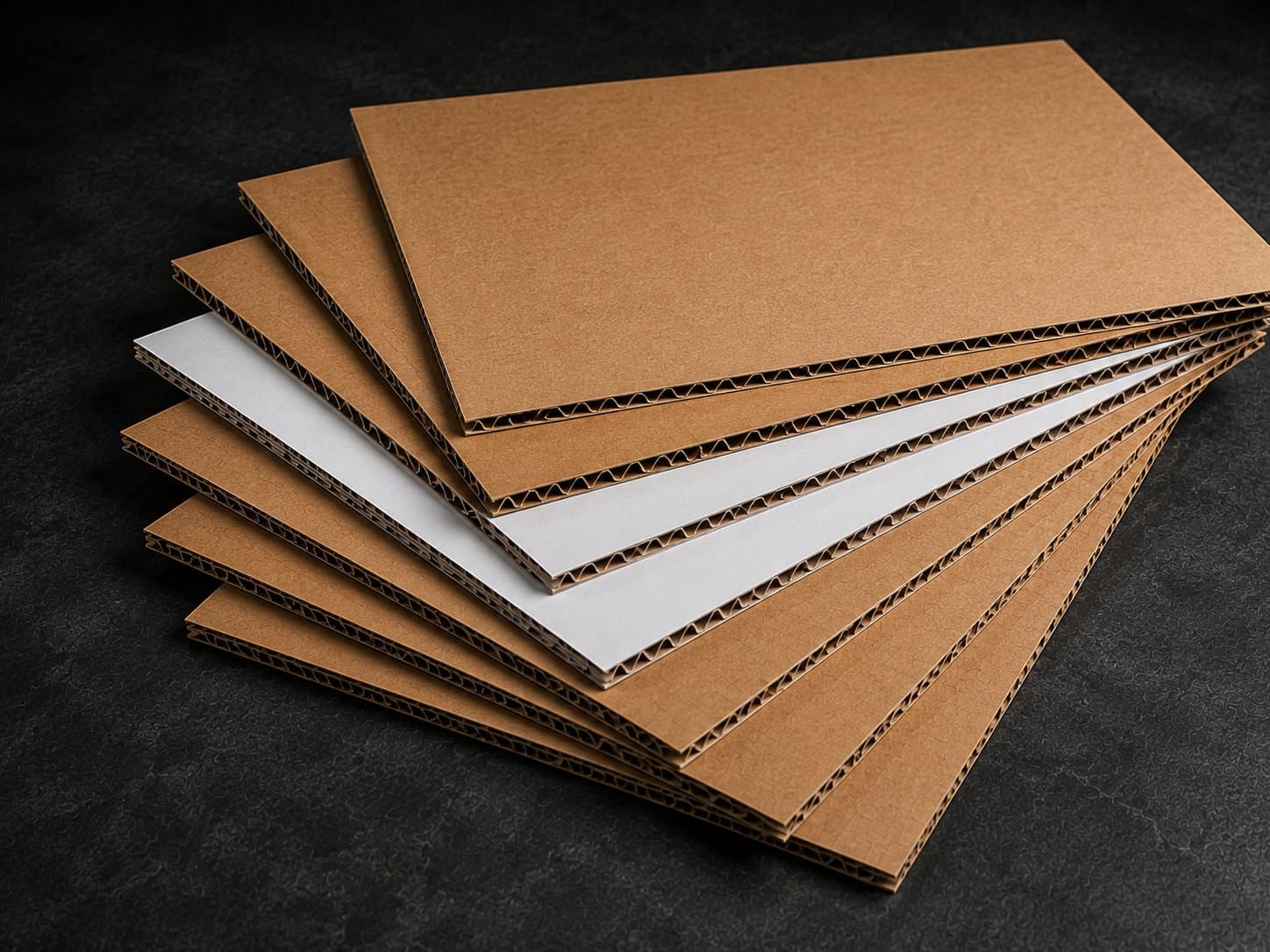 Corrugated sheets — white and brown by NK Packaging